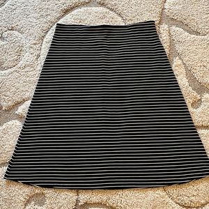 LOFT Ottoman Stripe Midi Skirt